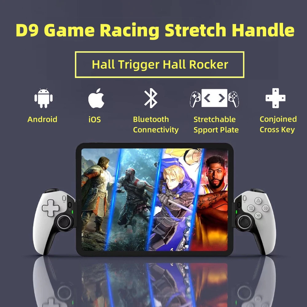 Gaming Console Ipad - D9 tablette contrôleur poignée sans fil