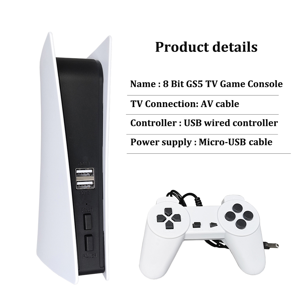 GS5 8 bits TV vidéo sortie AV  - Gaming Console Gs5 avis et prix