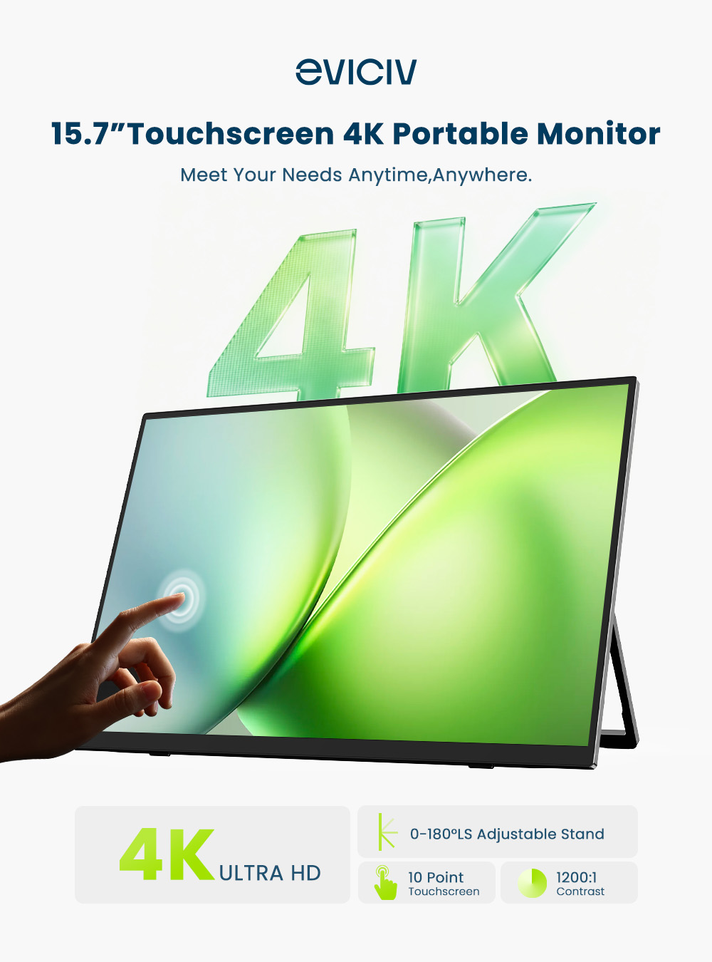 EVICIV 4K moniteur portable éc - Gaming Console Portable Pc avis et prix