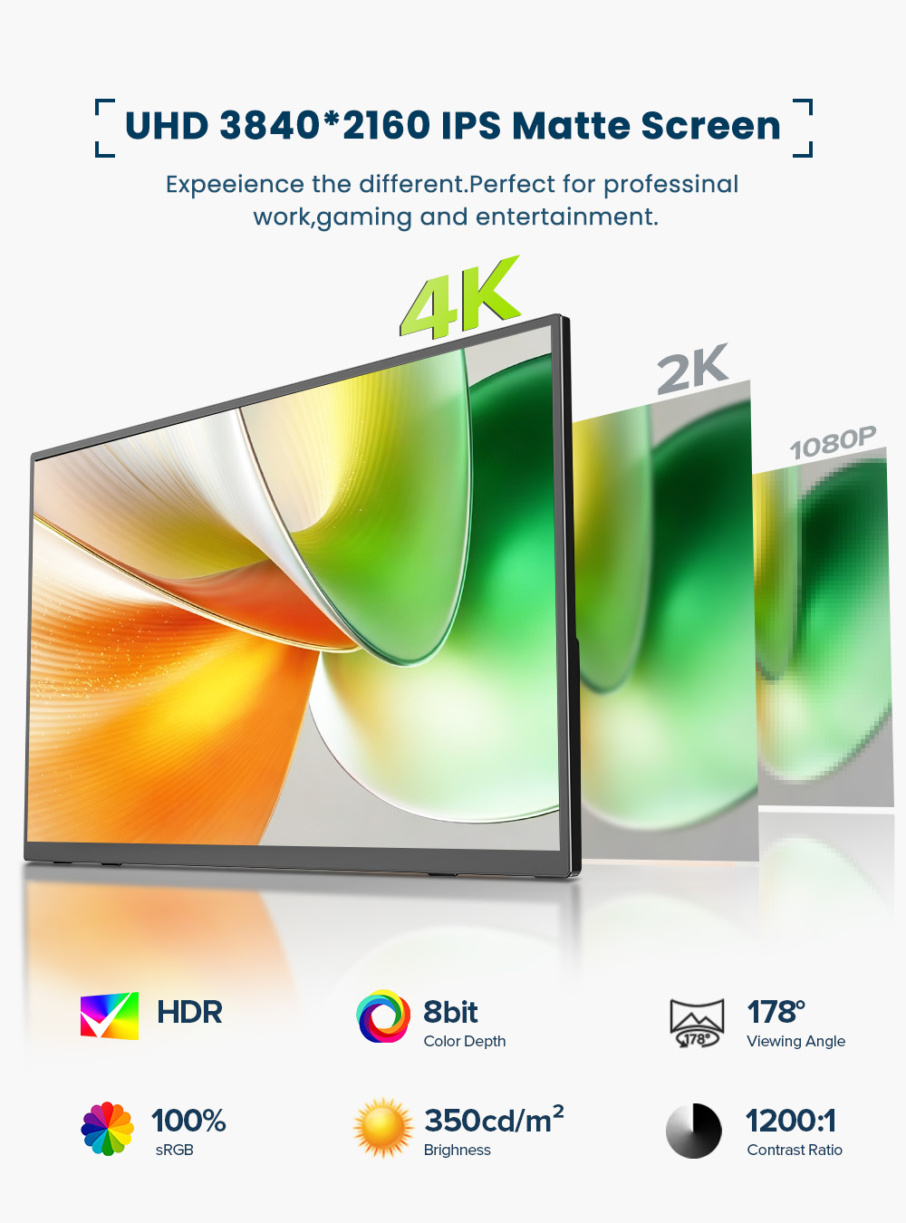 EVICIV 4K moniteur portable éc - Gaming Console Portable Pc avis et prix