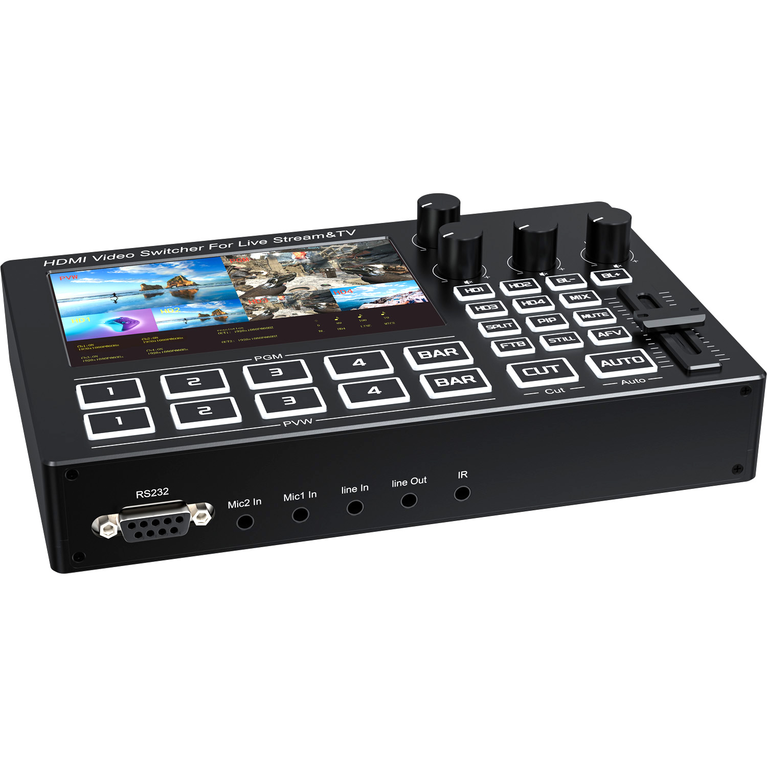 Mélangeur vidéo de diffusion e - Gaming Console Monitor avis et prix